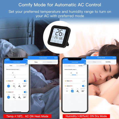 MOES Tuya WiFi IR Thermostat Controller with LCD Touch Screen and Alexa Compatibility
