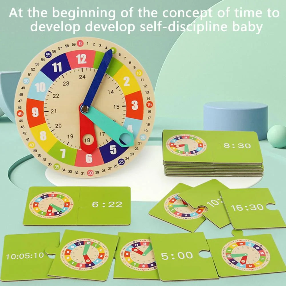 Fun and Educational Montessori Clock Matching Game Toy Set