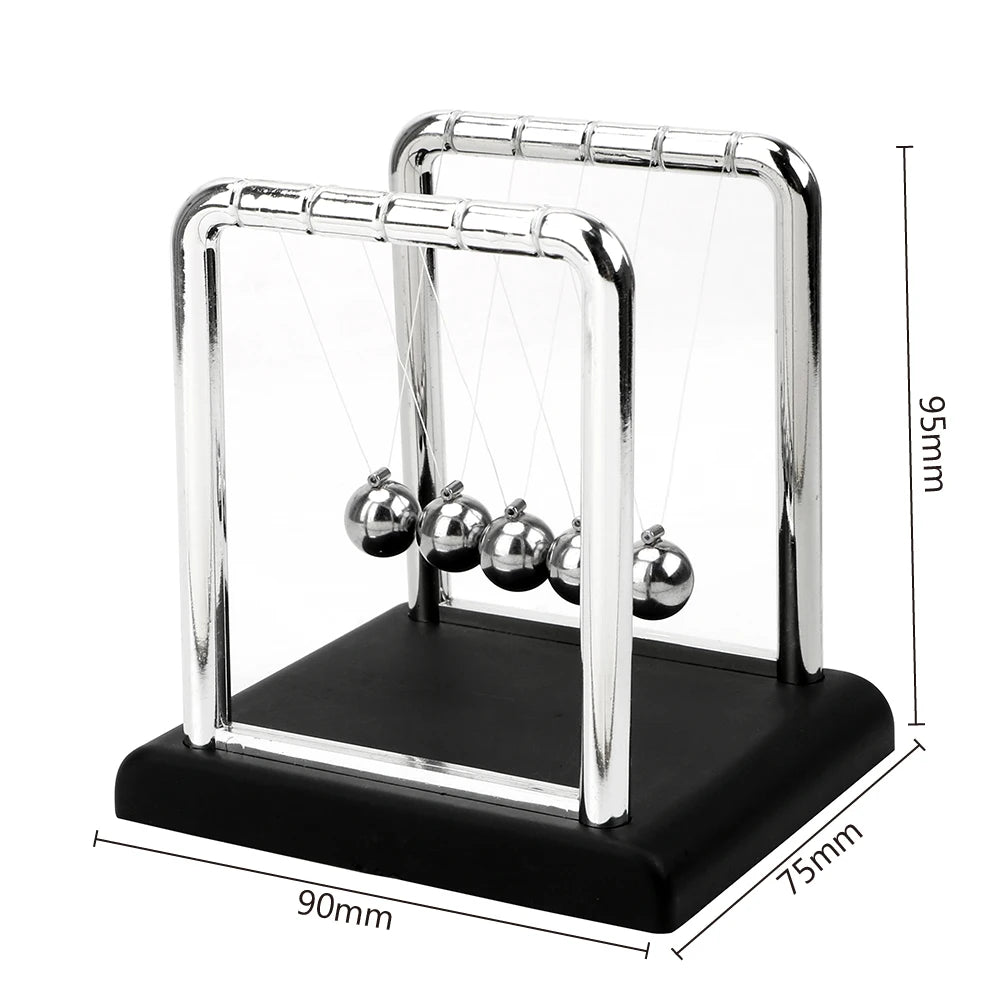 Newton’s Cradle - Elegant Metal Pendulum Desk Decor for Physics Enthusiasts