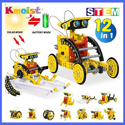 Exciting STEM Solar Robot Kits – 12-in-1 Educational Science Toy for Boys