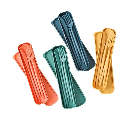 Eco-Friendly Wheat Straw Utensil Set (4-Piece)