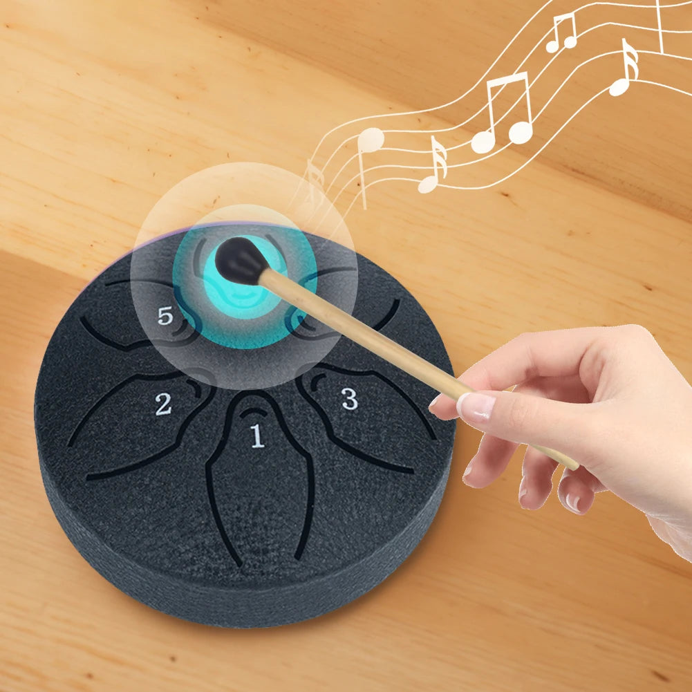Portable Steel Tongue Drum: Harmonious Sounds for Relaxation