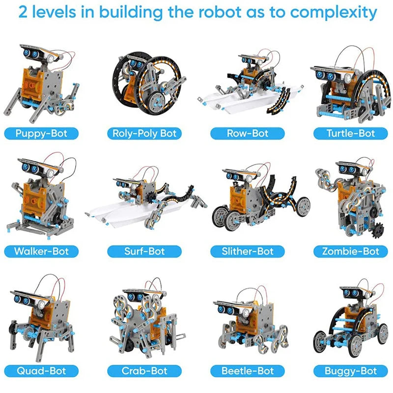 Exciting STEM Solar Robot Kits – 12-in-1 Educational Science Toy for Boys
