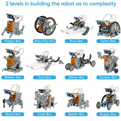 Exciting STEM Solar Robot Kits – 12-in-1 Educational Science Toy for Boys