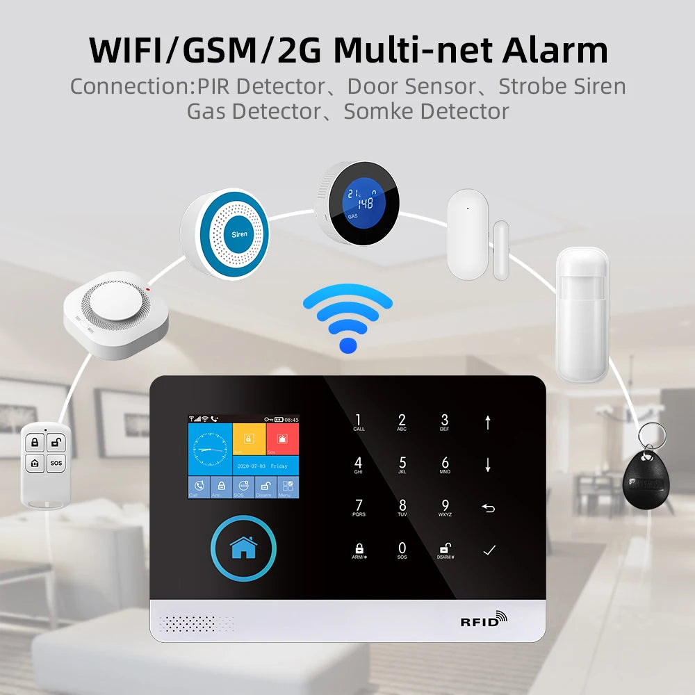 PGST 103 Smart Home Security System with Touchscreen and Motion Detection