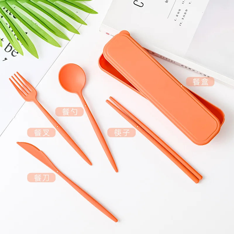 Eco-Friendly Wheat Straw Utensil Set (4-Piece)