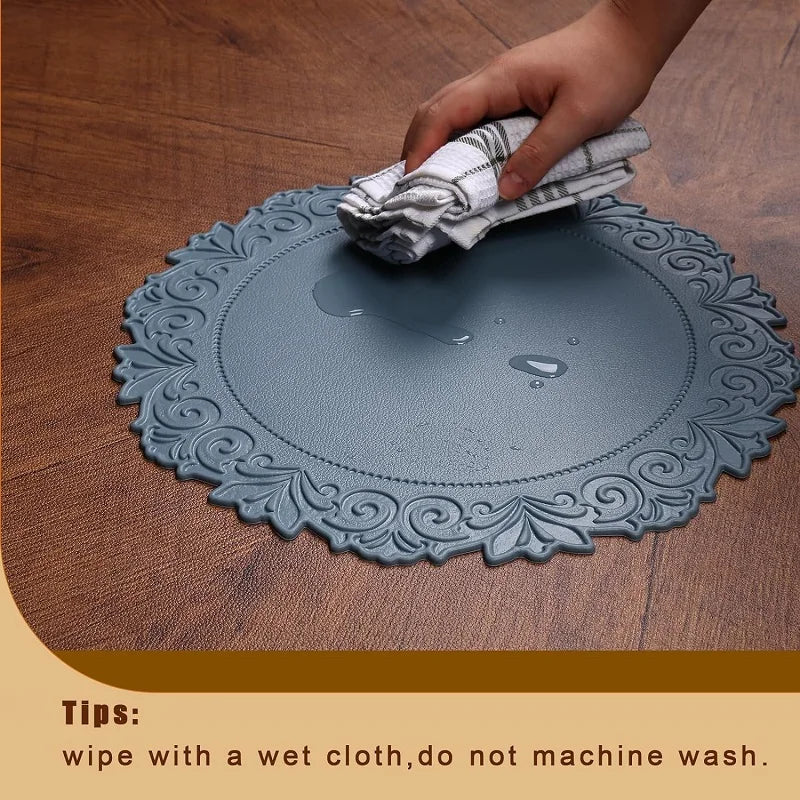 Stylish Faux Leather Placemats