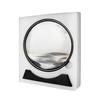 Mesmerizing 3D Moving Sand Art - Deep Sea Sandscape Round Glass Hourglass