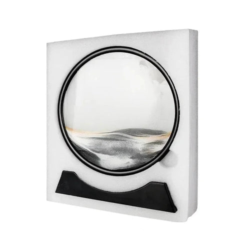Mesmerizing 3D Moving Sand Art - Deep Sea Sandscape Round Glass Hourglass