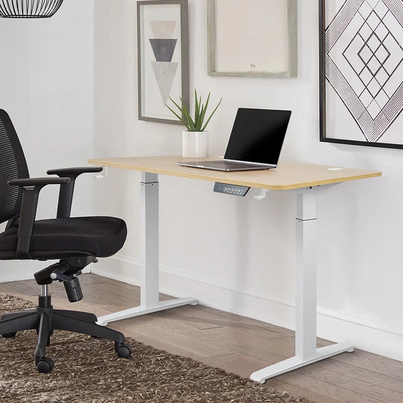 Height-Adjustable Standing Desk – Smart Motion Desk for Study, Gaming, and Office Use, Rectangular Stainless Steel Computer Desk