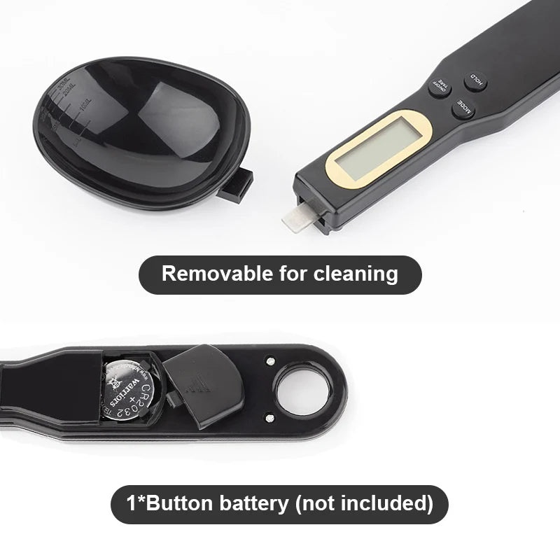 Digital LCD Weight Measuring Spoon - High Precision Kitchen Scale (500g/0.1g)