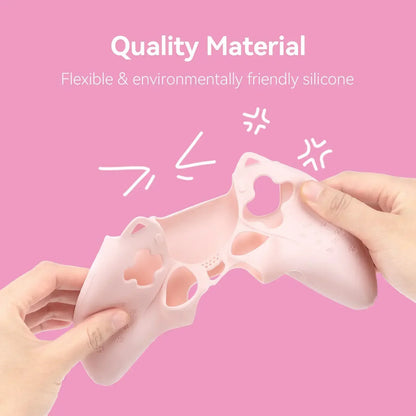 GeekShare PS5 controller case set: cat-themed thumb grips