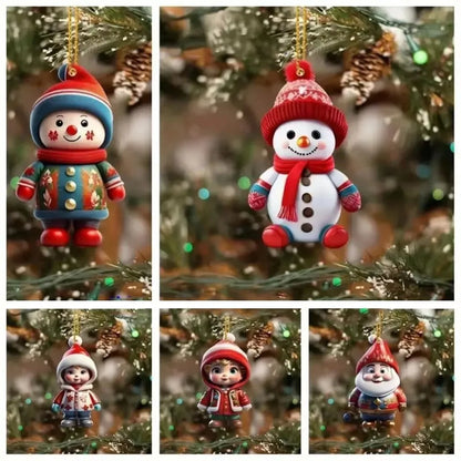 Festive Fun for Your Tree: Christmas Cartoon Car Ornaments!