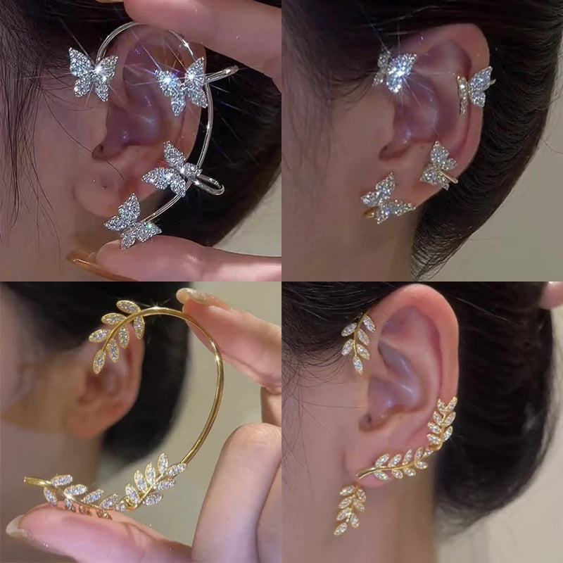 Sparkling Butterfly Ear Cuffs: A Piercing-Free Alternative