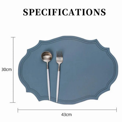 Stylish Faux Leather Placemat Set
