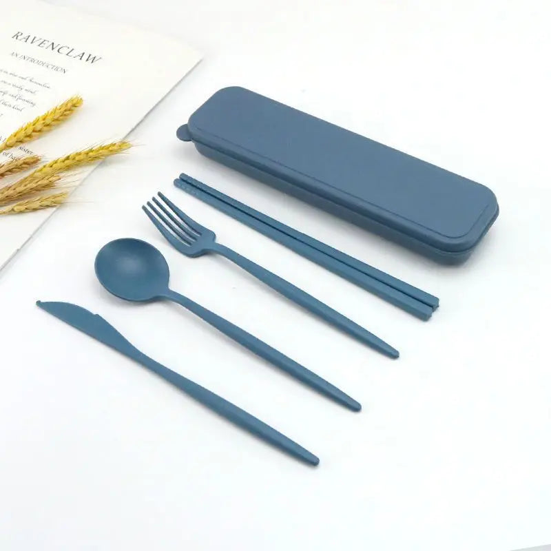 Eco-Friendly Wheat Straw Utensil Set (4-Piece)