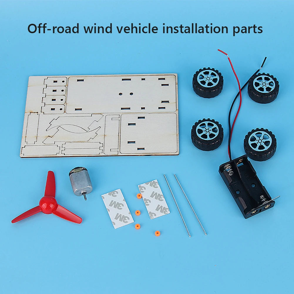 Explore Mechanics - DIY Electric Wind-Force Car STEM Kit