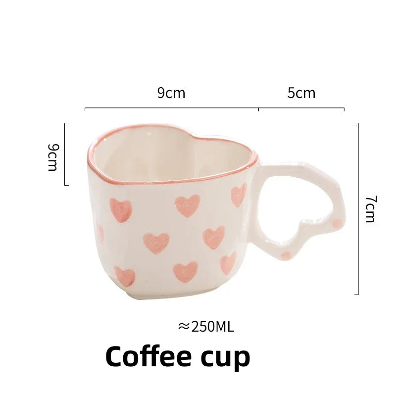 Heart Ceramic Coffee Mug