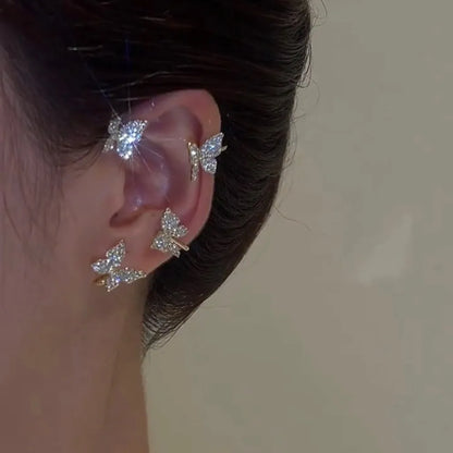 Sparkling Butterfly Ear Cuffs: A Piercing-Free Alternative