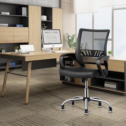 Ergonomic Home Office Chair – Adjustable Mesh Desk Chair with Lumbar Support, Armrests, and Swivel Rolling for Comfort