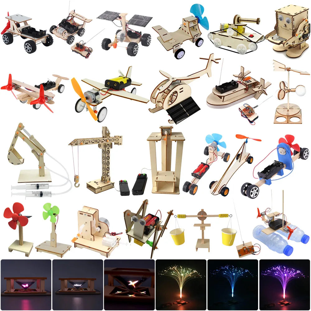 Explore Mechanics - DIY Electric Wind-Force Car STEM Kit