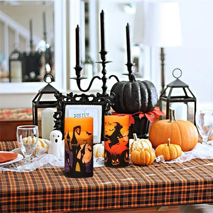 Spooky Glow: Halloween Flameless Candles