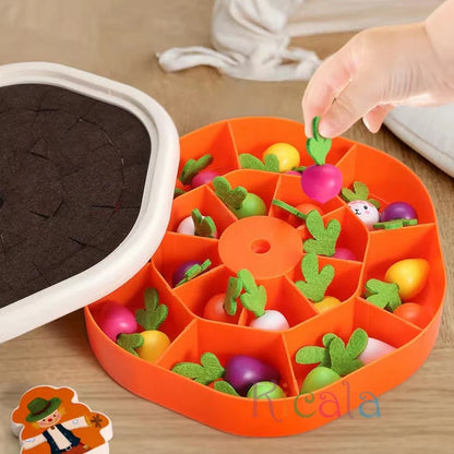 Baby Montessori Educational Toy Set – Pull Carrot Learning Toys for Kids
