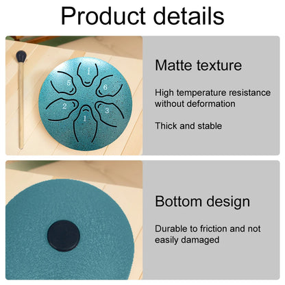 Portable Steel Tongue Drum: Harmonious Sounds for Relaxation
