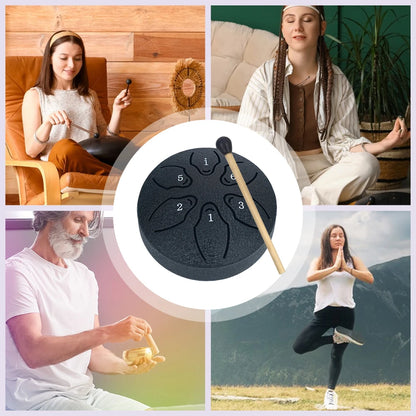 Portable Steel Tongue Drum: Harmonious Sounds for Relaxation