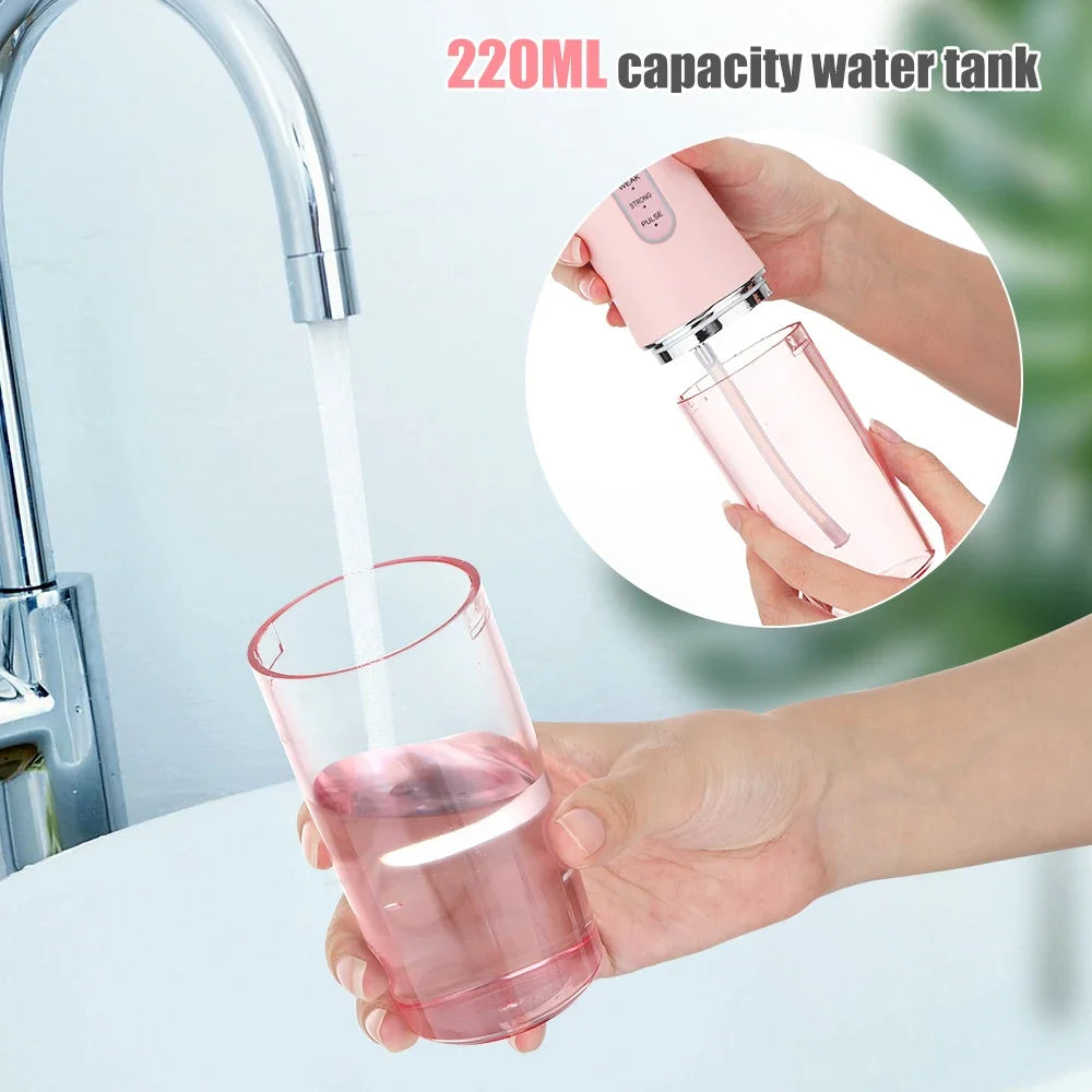 Oozmas Cordless Water Flosser Portable Teeth Cleaner Dental Oral Irrigator