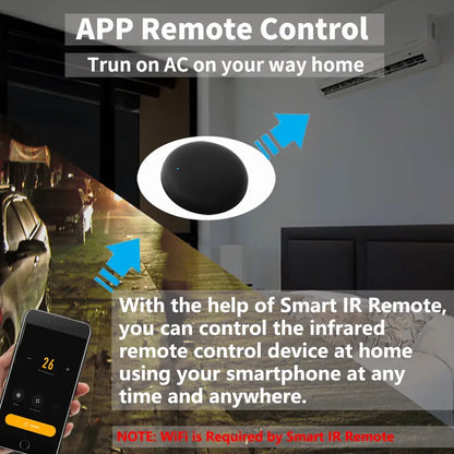 RightSitu S18 Tuya WiFi Smart IR Remote Control for TV DVD AUD AC, Works with Alexa Google Home
