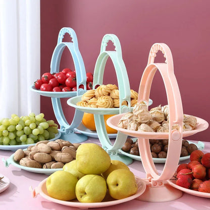 Versatile Double-Layer Fruit Tray: Elevate Your Table
