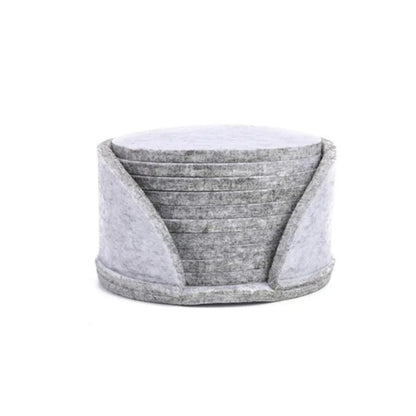 Stylish Felt Coasters with Holder