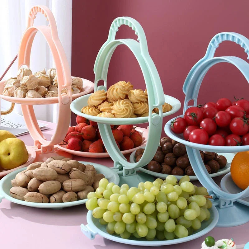 Versatile Double-Layer Fruit Tray: Elevate Your Table
