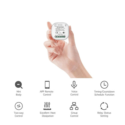 Smart WiFi Self-Powered Switch - Remote Control, Google Home & Alexa Compatible