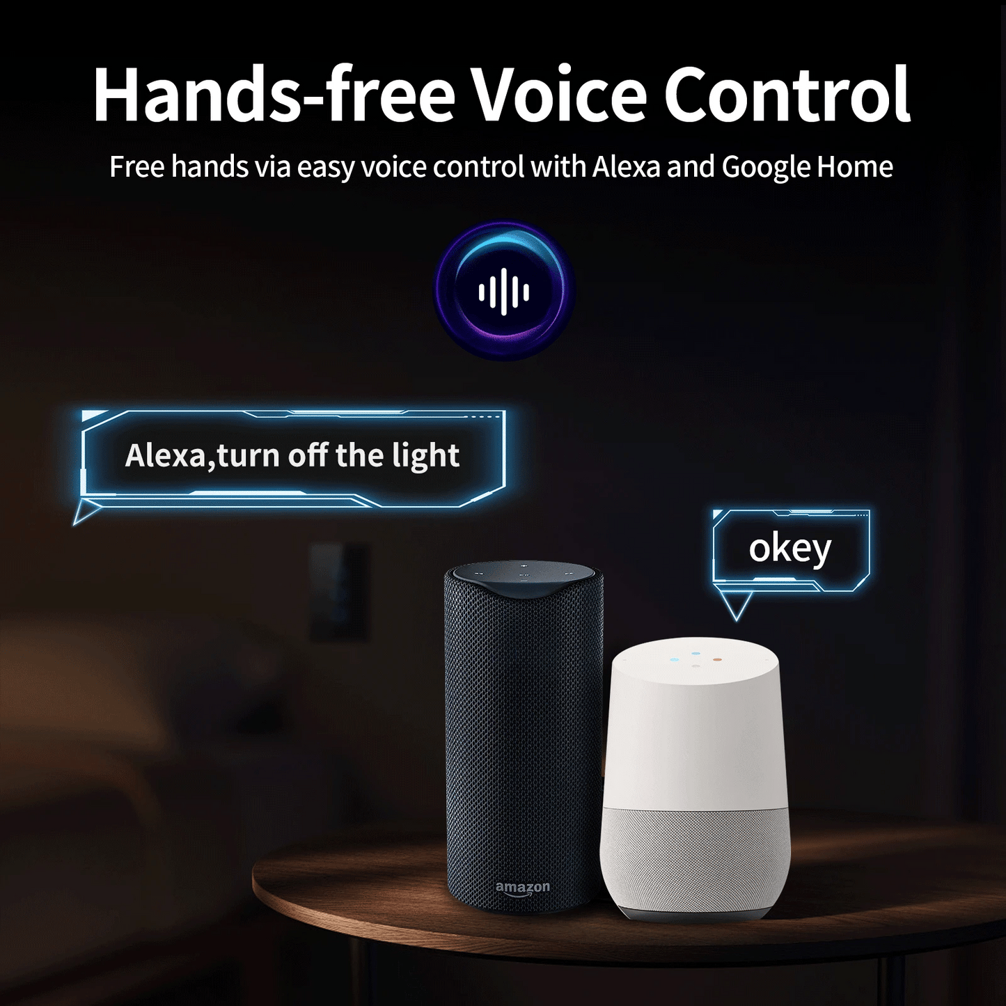 Smart WiFi & Bluetooth Wall Switch - Touch Sensor LED Light Switches