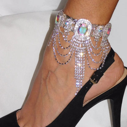 Stonefans Crystal Tassel Arm Chain Bracelet