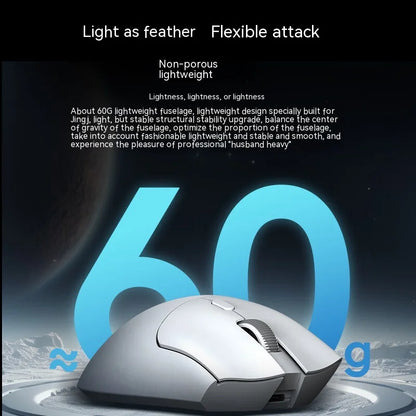 Metapanda P1 Wireless Gaming Mouse – 4K PAW3395 Sensor, Nordic 52840 Chip, Three Modes, Ergonomic Design