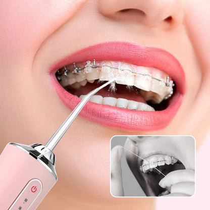 Oozmas Cordless Water Flosser Portable Teeth Cleaner Dental Oral Irrigator