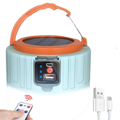 High Power Solar LED Camping Light USB Rechargeable Bulb For Outdoor Tent Lamp Portable Lantern Emergency Lights For BBQ Hiking
