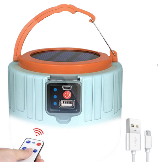 High Power Solar LED Camping Light USB Rechargeable Bulb For Outdoor Tent Lamp Portable Lantern Emergency Lights For BBQ Hiking