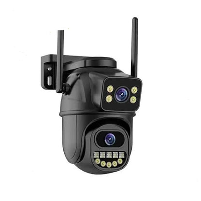 Enhanced 4K Dual-Lens WiFi Security Camera with AI Human Detection